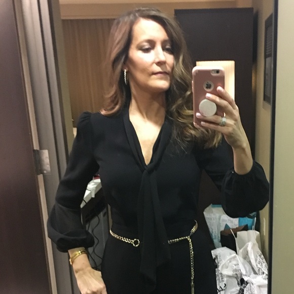 REISS One Piece Black Jumpsuit; Size 2; only worn once with Andy Cohen on WWHL - Picture 5 of 6